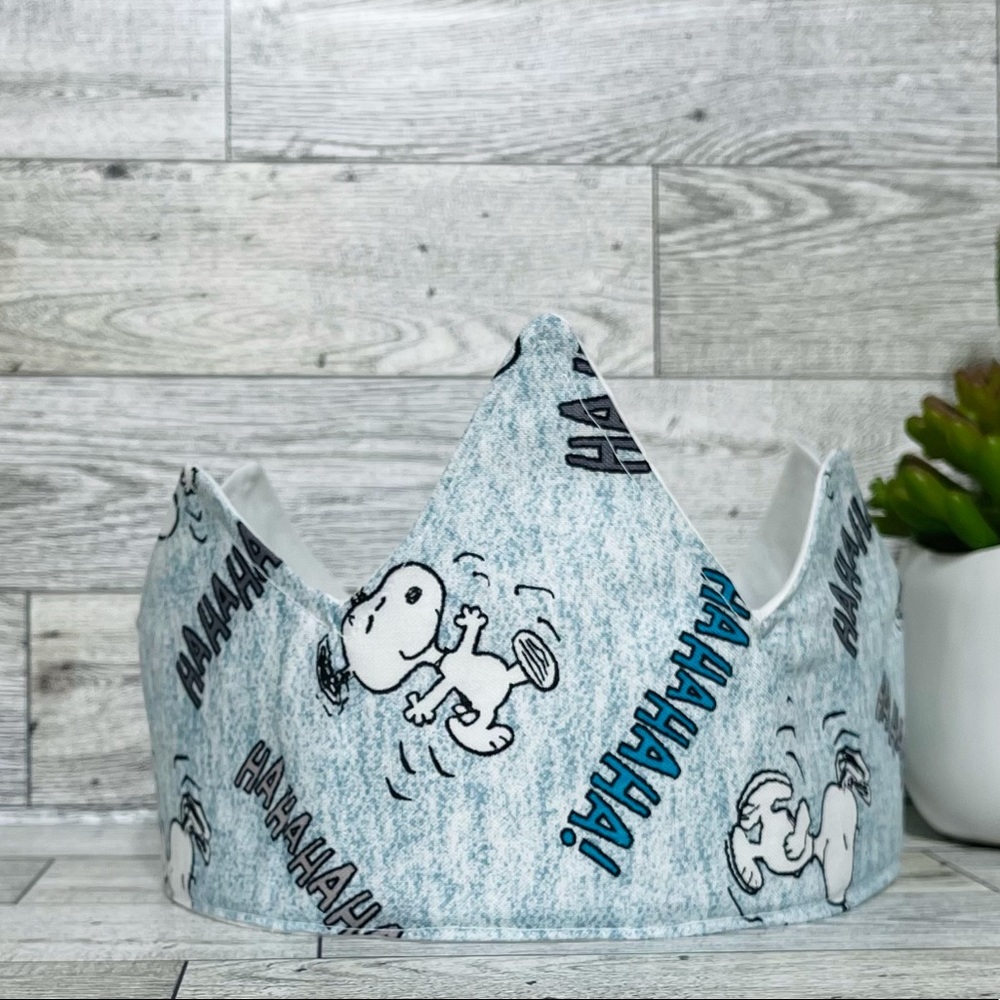 Snoopy birthday Crown, 1st birthday crown,game crown.prince crown.